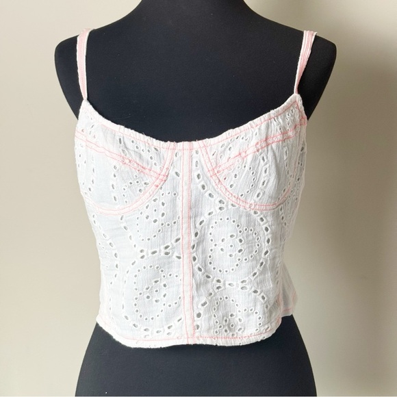 Free People Pop of Color Corset Top M - Picture 3 of 11